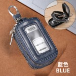 真软皮汽车钥匙包男双拉链包女士腰挂锁匙包多功能家用钥匙套收纳