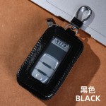 真软皮汽车钥匙包男双拉链包女士腰挂锁匙包多功能家用钥匙套收纳