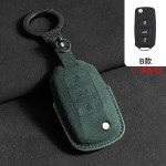 适用于大众翻毛皮钥匙套途昂探岳途观L速腾凌渡L迈腾CC全包ID4壳