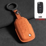 适用于大众翻毛皮钥匙套途昂探岳途观L速腾凌渡L迈腾CC全包ID4壳