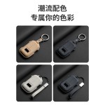 适用于极氪9X钥匙包专用汽车钥匙防刮耐磨耐脏装饰保护套配皮革