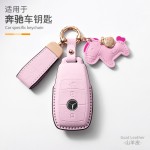 适用于奔驰原车鳄鱼皮纹GLEGLAC200L c260L E300L钥匙套E级S级c级