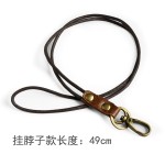 小圆象钥匙挂扣家用头层牛皮钥匙扣复古手腕钥匙挂绳挂扣真皮