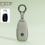 适用2023款奔驰e300l钥匙套glc260男女A/C级扣e260li翻毛皮包车内