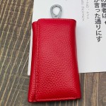 工厂货源头层牛皮钥匙包淘宝热销真皮女士零钱包可爱功能锁匙包