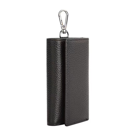 工厂货源头层牛皮钥匙包淘宝热销真皮女士零钱包可爱功能锁匙包