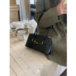 复古手提通勤包包女秋季2026新款潮韩版小众腋下包大容量保龄球包