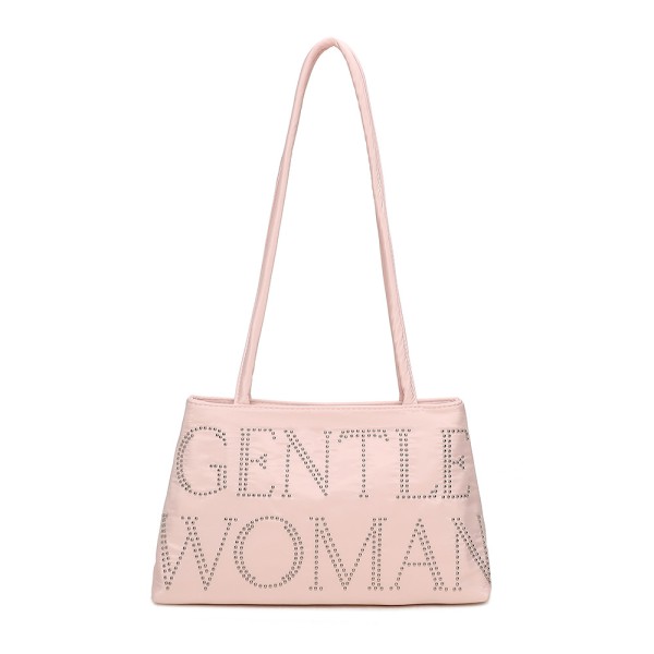 泰国潮gentlewoman小众设计缎面字母时尚百搭单肩手提腋下包