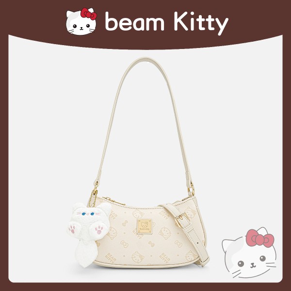 现货beamkitty新款时尚气质饺子女包小众压花单肩高级单肩腋下包