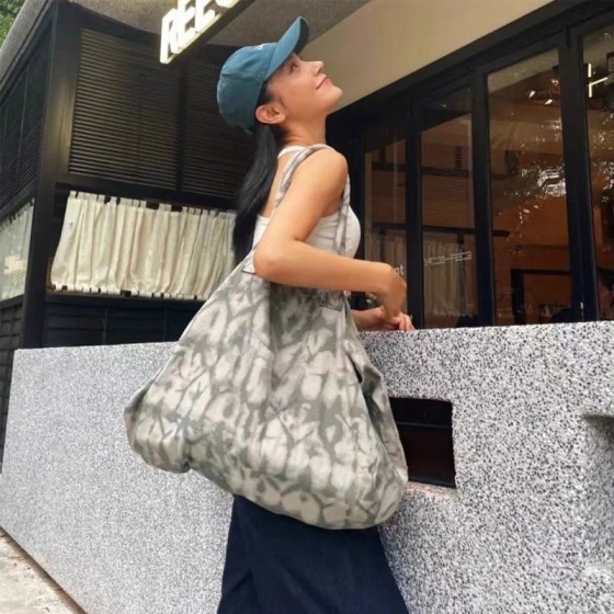 瑜伽健身帆布包单肩大容量购物袋男女户外运动包大包包