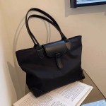 大容量实用托特包女学生百搭通勤单肩牛津布尼龙女包跨境tote bag