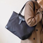 大容量实用托特包女学生百搭通勤单肩牛津布尼龙女包跨境tote bag