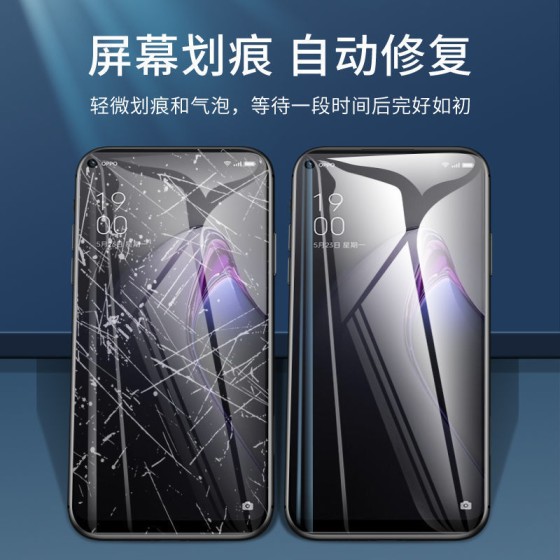 适用opporeno14/13/12/11/10/9/8/7pro水凝膜5手机膜6se全屏软膜+