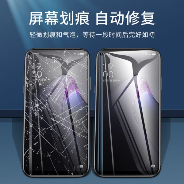 适用opporeno14/13/12/11/10/9/8/7pro水凝膜5手机膜6se全屏软膜+