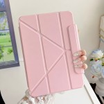适用iPadAir11Y折搭扣保护套pro13亚克力11代磁吸防摔壳9.7带笔槽