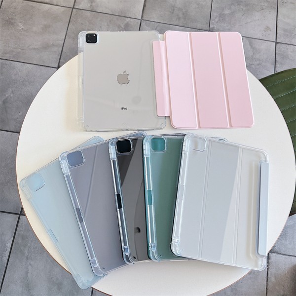 适ipad10代保护壳air6保护套pro11平板三折2025透明全包TPU软笔槽