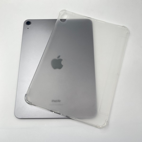 适用ipad磨砂保护套TPU软壳可贴皮款ipad透白平板保护壳素材壳
