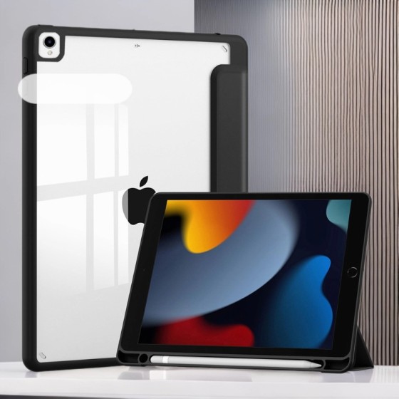 适用iPad 10.2平板保护套iPad Pro 10.5 Air 3亚克力笔槽软壳