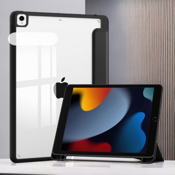 适用iPad 10.2平板保护套iPad Pro 10.5 Air 3亚克力笔槽软壳