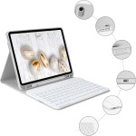 适用苹果A16平板电脑无线蓝牙键盘皮套ipadair11代蓝牙键盘保护套