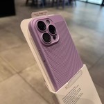 散热透气镂空网壳适用苹果16Promax手机壳15镜头膜全包硬壳保护套