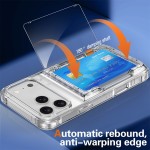 适用苹果18手机壳透明 17ProMax翻盖支架插卡iPhone16高级保护套5