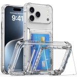 适用苹果18手机壳透明 17ProMax翻盖支架插卡iPhone16高级保护套5