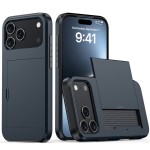 适用iPhone18手机壳 苹果17滑盖插卡二合一防摔16Pro钱包保护套45