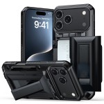 跨境iPhone18Pro手机壳 适用苹果17套啤滑盖插卡钱包防摔16保护套