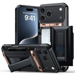 跨境iPhone18Pro手机壳 适用苹果17套啤滑盖插卡钱包防摔16保护套