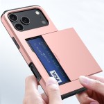 适用iphone17手机壳 苹果16滑盖插卡二合一防摔15Pro钱包保护套34