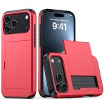 适用iphone17手机壳 苹果16滑盖插卡二合一防摔15Pro钱包保护套34