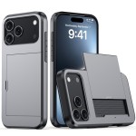 适用iphone17手机壳 苹果16滑盖插卡二合一防摔15Pro钱包保护套34