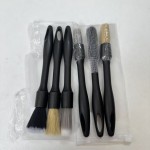 汽车细节刷套装软毛内饰清洁刷可替换刷头 洗车工具刷子套装