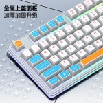 斗尼MT100有线键盘鼠标套装 拼色球帽办公游戏发光键盘笔记本跨境