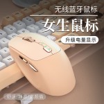 M13新款无线鼠标蓝牙静音女生可爱Type-c充电鼠标家用亚马逊爆款