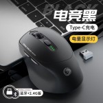 跨境批发AI智能语音鼠标打字翻译写作蓝牙双模无线带电量显示静音