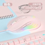 专业有线电竞鼠标剑圣一族G800游戏灯效鼠标支持来图来样静音微动