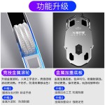 新盟曼巴蛇电竞鼠标游戏有线电脑吃鸡usb外接家用cf lol竞技金属