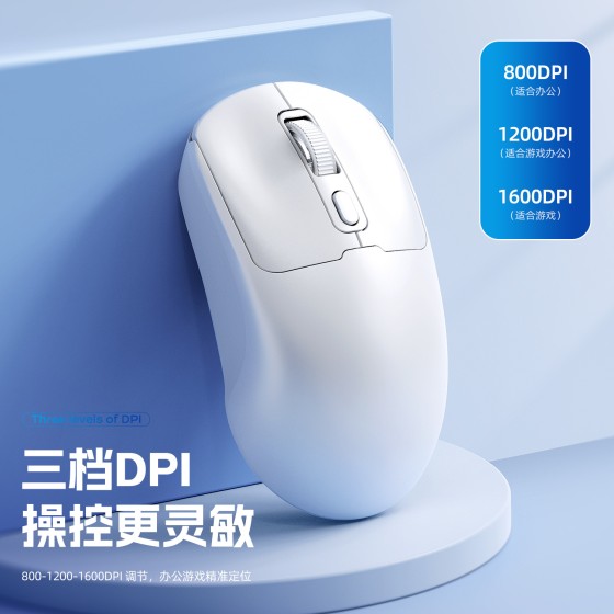 T-WOLF Q3滑鼠无线蓝牙双模充电静音500mAH跨境OZON沃尔玛热销
