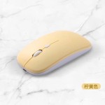 糖果色无线充电蓝牙鼠标 USB平板 台式 笔记本静音发光鼠标 批发
