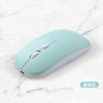 糖果色无线充电蓝牙鼠标 USB平板 台式 笔记本静音发光鼠标 批发
