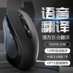 跨境爆款ai智能语音鼠标无线蓝牙静音声控打字翻译神器工厂现货