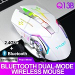 T-WOLF Q13无线游戏鼠标充电蓝牙发光机械滑鼠跨境热销