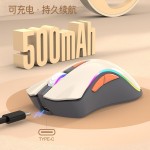 炫银狐XYH52无线2.4G蓝牙双模鼠标电脑可充电款低音办公游戏鼠标