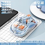 M333透明无线蓝牙三模TC+USB台式笔记本电脑通用静音七彩背光鼠标