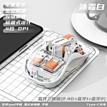 M333透明无线蓝牙三模TC+USB台式笔记本电脑通用静音七彩背光鼠标