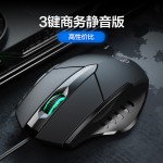 英菲克台式笔记本电脑通用游戏鼠标家用办公静音有线发光加重PW1S