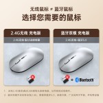X2无线蓝牙鼠标双模type-c可充电笔记本平板电脑静音私模中性定制