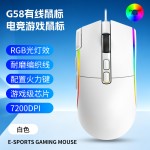 三模无线2.4G蓝牙电竞游戏鼠标G58 光电鼠标机甲风5键吃鸡打瓦lol